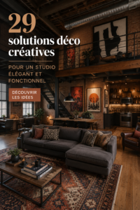 Un studio décoré avec style et meubles multifonctions