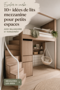 Lit mezzanine moderne optimisé pour un petit espace