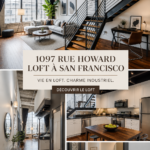Vue du loft 1097 Howard Street à San Francisco, mettant en valeur son architecture moderne.