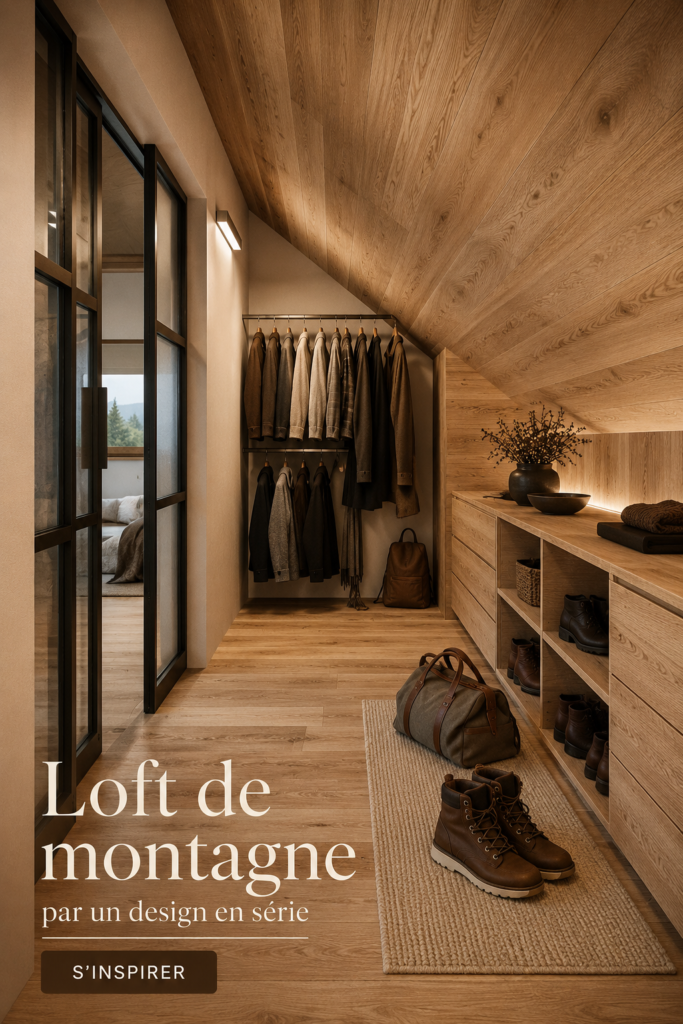 Un loft en montagne décoré dans un style chaleureux et accueillant