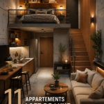 Un loft de luxe avec une décoration moderne et contemporaine