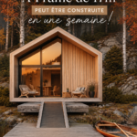 Maison A-Frame de 17m2 construite dans un environnement naturel