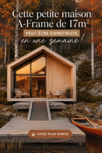 Maison A-Frame de 17m2 construite dans un environnement naturel