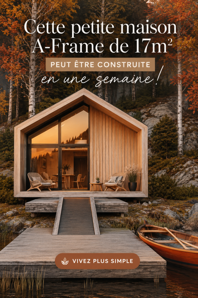 Maison A-Frame de 17m2 construite dans un environnement naturel