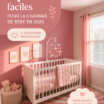 Nursery confortablement aménagée avec des couleurs douces et des meubles fonctionnels.