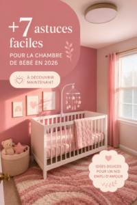 Nursery confortablement aménagée avec des couleurs douces et des meubles fonctionnels.