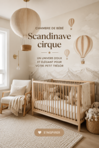 Chambre d'enfant scandinave avec décoration neutre et élégante