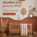 Chambre moderne et inspirante pour garçon, décorée avec des couleurs vives et des accessoires ludiques.