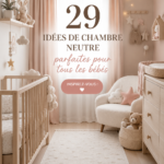 Chambre de bébé décorée dans des tons neutres, créant une atmosphère apaisante.