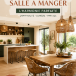 Cuisine ouverte moderne avec salle à manger intégrée
