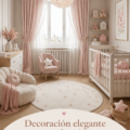 Chambre de bébé élégante et confortable avec des couleurs apaisantes.