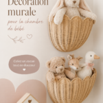 Mur de chambre de bébé décoré de manière créative avec des illustrations douces
