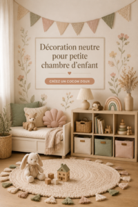 Décor neutre d'une nursery moderne et accueillante