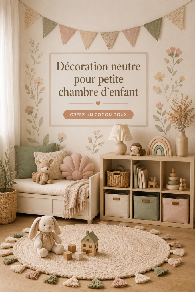 Décor neutre d'une nursery moderne et accueillante