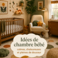 Chambre de bébé cosy et chaleureuse avec des couleurs pastel et des accessoires doux