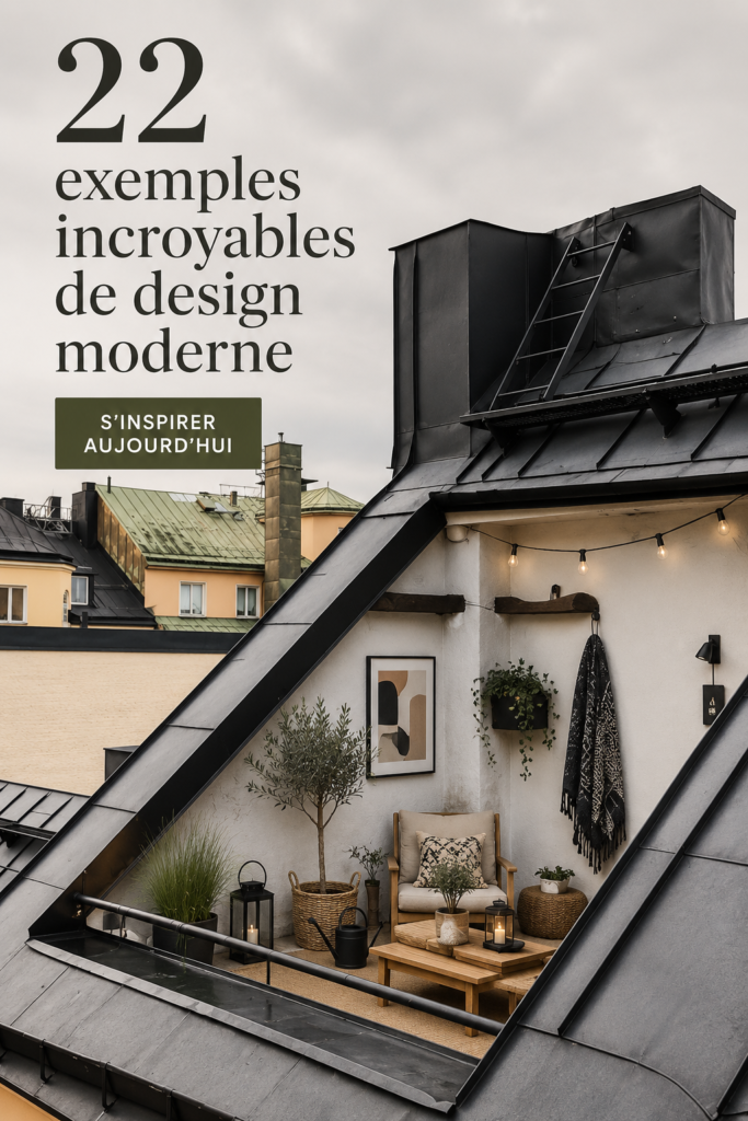 Un intérieur moderne chic et accueillant avec des touches de design contemporain.