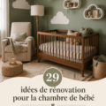 Rénovation de nursery avec des couleurs douces et un aménagement pratique.