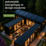 Maison container moderne et éco-responsable dans un environnement naturel