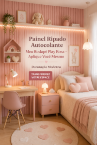Un panneau autocolant moderne appliqué sur un mur dans un salon élégant