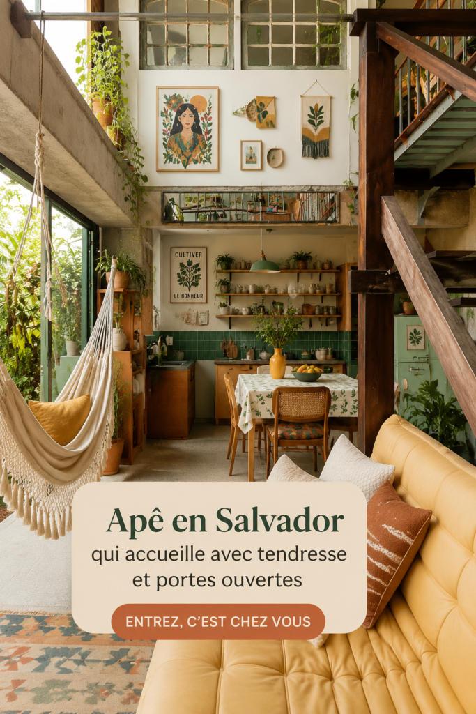Une maison accueillante à Salvador pleine de chaleur et de convivialité.