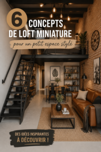 Conception moderne d'un loft stylé et fonctionnel