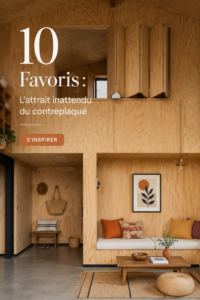 Un intérieur décoré avec du contreplaqué, mettant en valeur son charme et sa chaleur