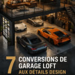 Transformation d'un garage en loft moderne avec des éléments design et pratiques
