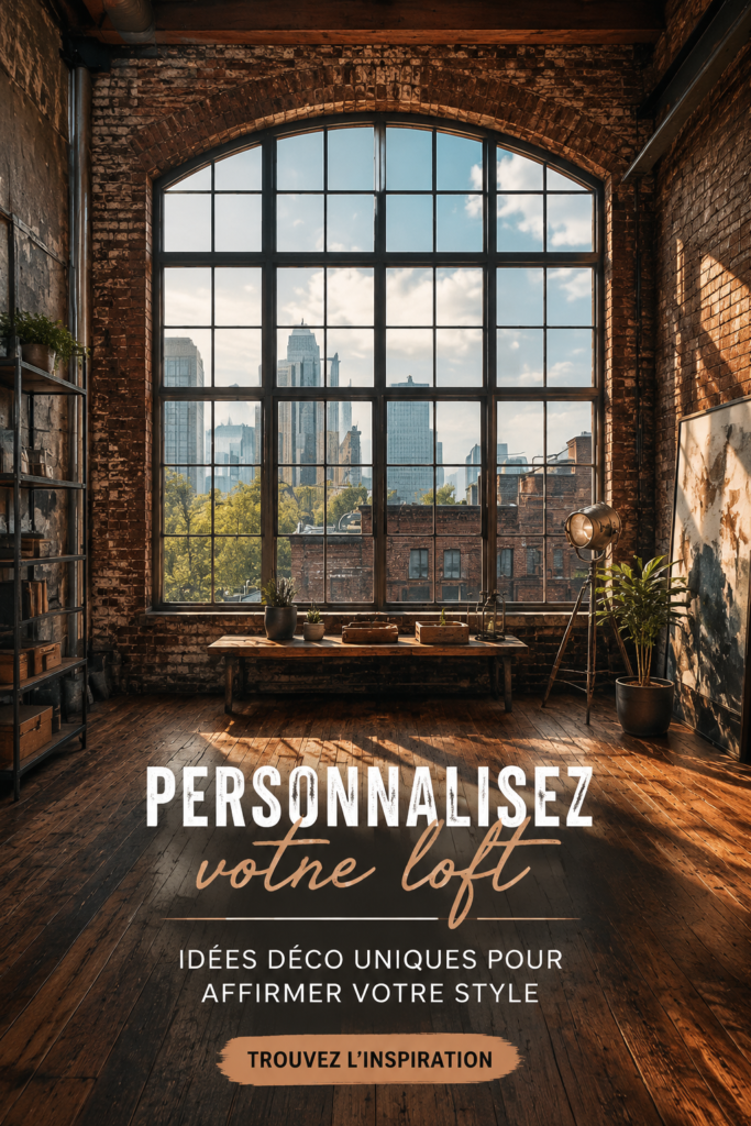 Un loft moderne avec une décoration chaleureuse et personnelle, mettant en valeur le style individuel.