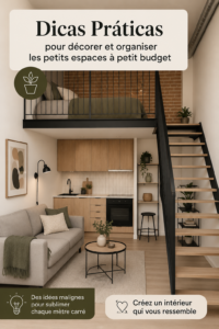 Vue d'un salon décoré de manière pratique pour optimiser un petit espace
