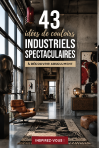couloir industriel avec des murs en brique et des accessoires modernes