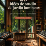 Exemple d'un studio de jardin lumineux et décoré