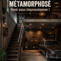 Transformation de garage accueillante et moderne qui montre un espace fonctionnel