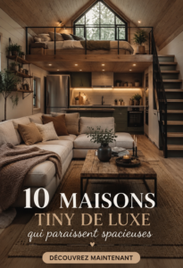 Une maison miniature luxueuse au design moderne, maximisant l'espace intérieur.