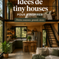 Modèle de tiny house moderne en bois avec un design épuré.
