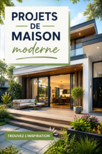 Maison moderne avec une architecture contemporaine et des espaces lumineux