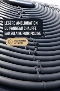 Panneaux solaires légers installés sur une piscine