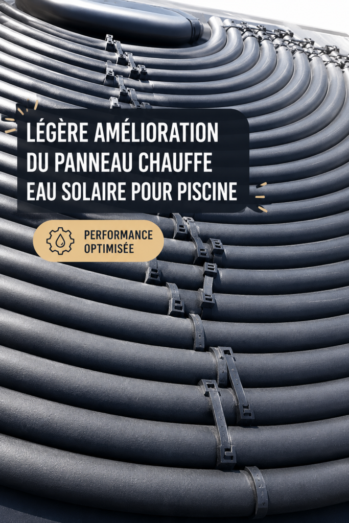 Panneaux solaires légers installés sur une piscine