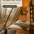 Baie vitrée atypique dans une mini maison donnant sur un jardin