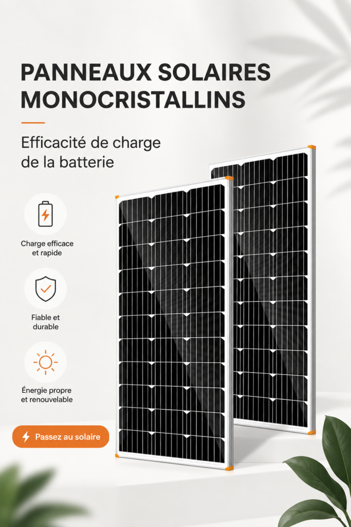 Illustration d'une batterie solaire installée dans une maison moderne