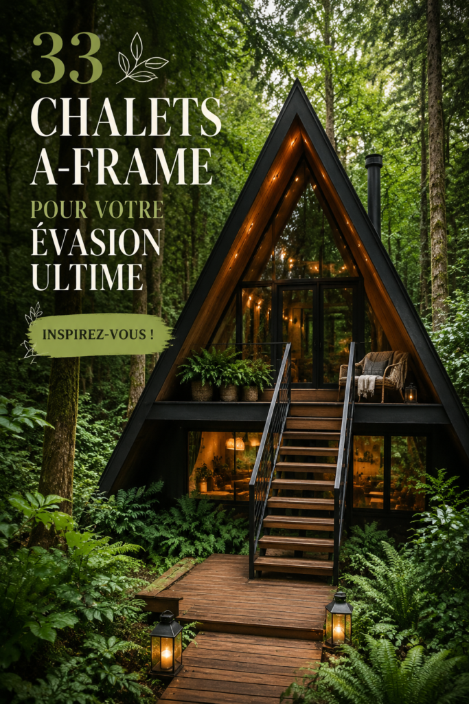 Cabanes A-frame cosy au cœur de la nature