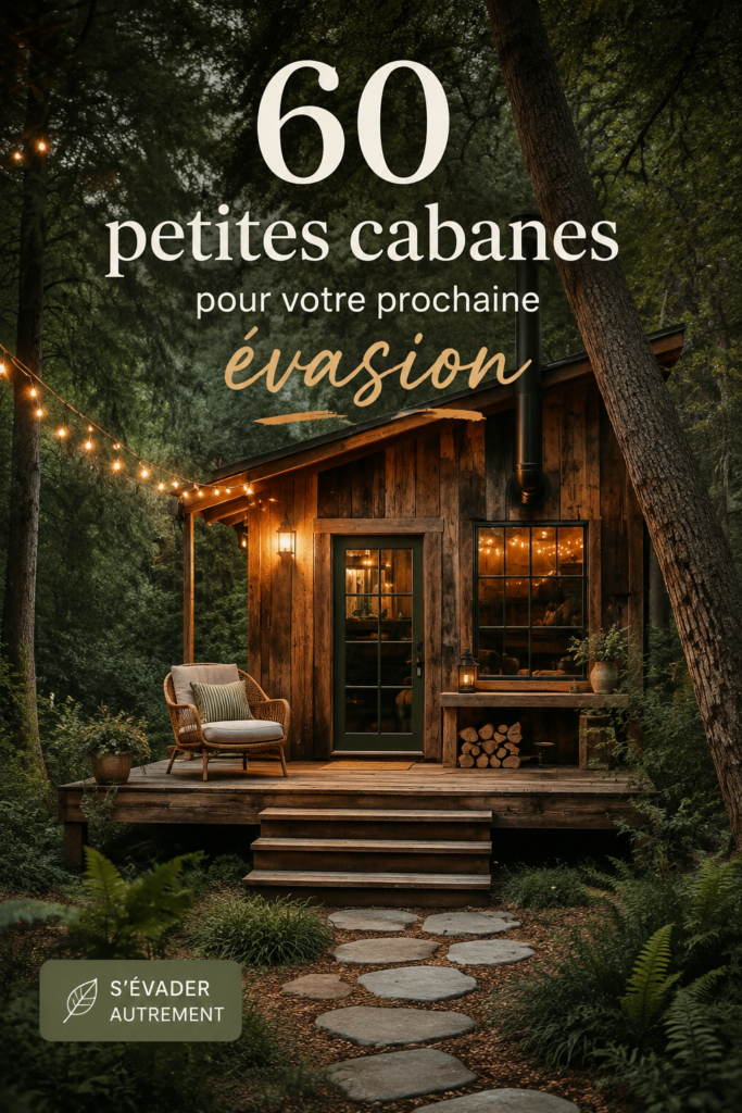 Cabanes charmantes dans un écrin naturel, idéales pour une escapade relaxante.
