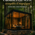 Cabanes en verre situées dans un paysage paisible.