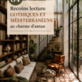 Un coin lecture chaleureux avec des éléments de décoration vintage et un éclairage doux