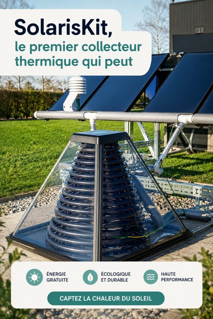 Collecteur thermique moderne intégré dans une décoration intérieure chaleureuse