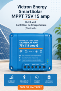 Contrôleur de charge Victron Energy dans un cadre domestique