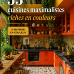 Cuisine maximaliste colorée avec des meubles originaux et des couleurs vibrantes