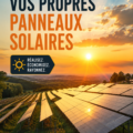 Panneaux solaires artisanaux montés sur un toit de maison