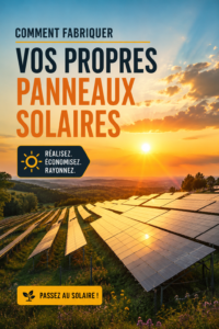 Panneaux solaires artisanaux montés sur un toit de maison