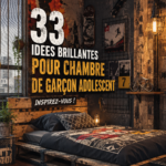 Chambre d'adolescent moderne avec un décor inspirant.