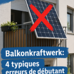 Installation d'une mini centrale solaire sur un balcon en milieu urbain